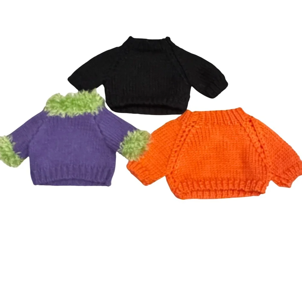 Halloween Pet Sweater Bundle Knit Puppy Cat Costume Outfit Set Sm Dog Apparel 6